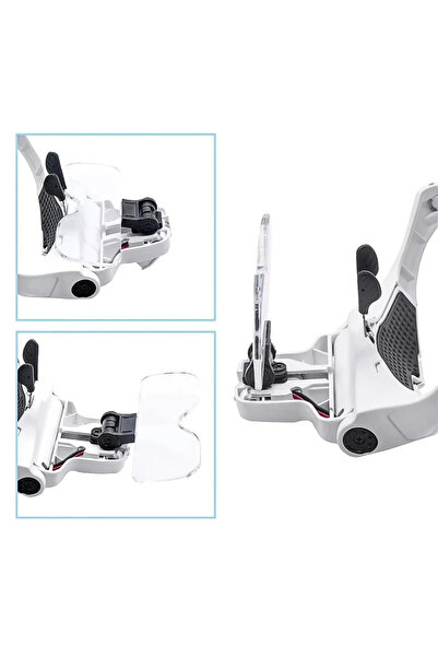 TAREZ Mg-9892 Led Lighted Glasses Head Magnifier – 5 Different Lenses, Adjustable Loop Glasses with 2 Leds