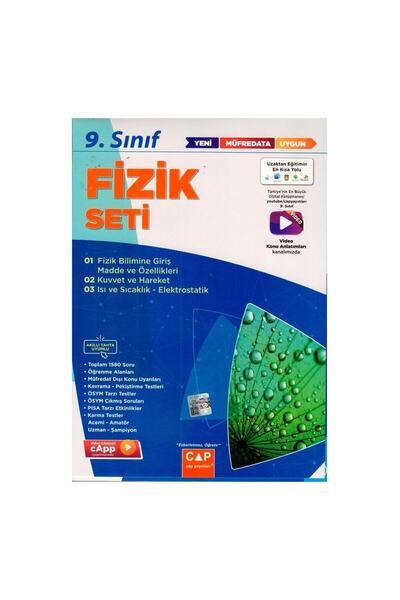 Çap Yayınları Çap 9. Sınıf Anadolu Fizik Seti 2026