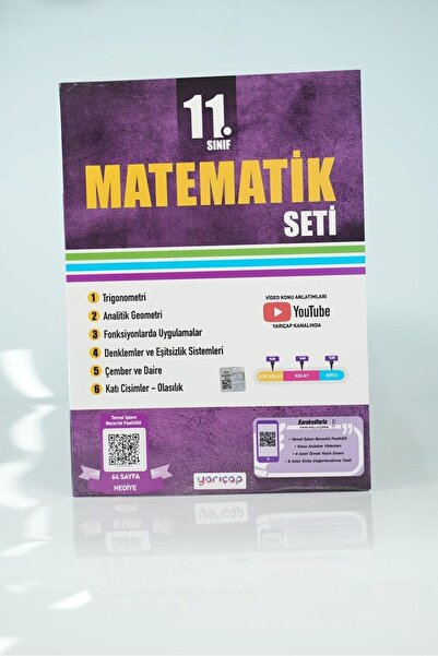 Yarıçap Yayınları YARI ÇAP 11.SINIF MATEMATİK SETİ