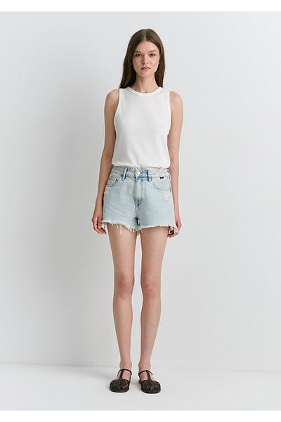 Mavi Rosie 90s Ice Jean Shorts - 1447484389