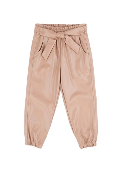 best kids Girl's Camel Belted Pants