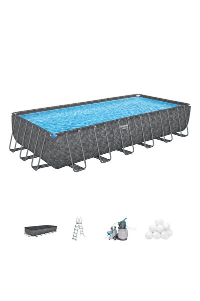 BESTWAY ® Apx 365™ 561kg Dikdörtgen Prefabrik Havuz Seti 7,32 M X 3,66 M X 1,...
