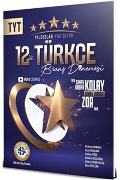Bilgi Sarmal Yayınları Tyt Türkçe 12 Li Yıldızlar Yarışıyor Branş Denemesi