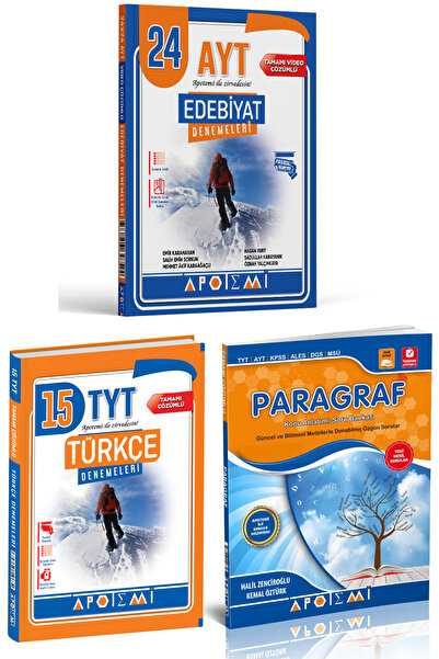 Apotemi Yayınları Apotemi Yayınları AYT Edebiyat 24'lü Deneme + Türkçe 15'li ...