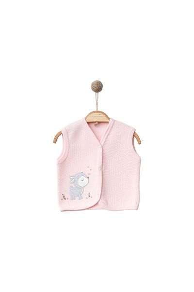 Babexi Baby Deer Quilted Vest Pink
