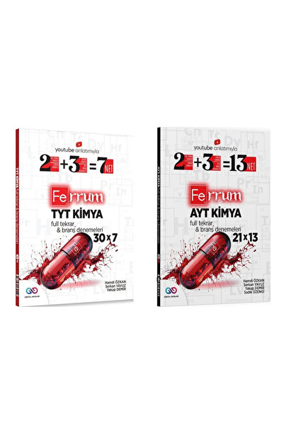 Ulti Yayınları TYT Kimya Ferrum 30 x 7 Branş Denemeleri ve AYT Kimya Ferrum 2...
