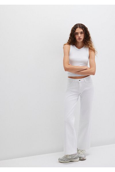 Mavi Deli Dolu Everyday Casual Pantaloni albi Jean 1010485183