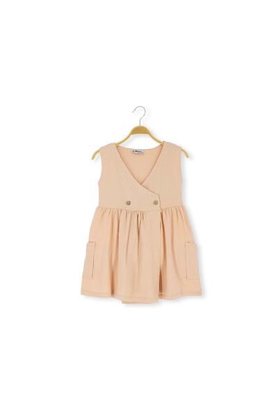 atabay Pocket Buttoned 36/1 Compact Girl's Dress Powder