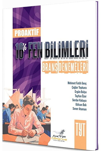 Aktif Öğrenme Yayınları Aktif Öğrenme Yayınları TYT Fen Bilimleri PROAKTİF 16...