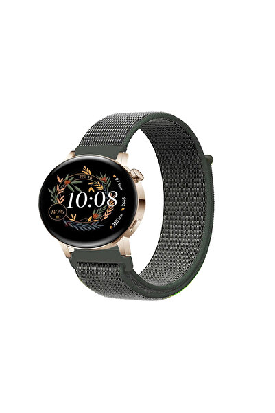 Tagomoon Huawei Watch Gt3 Elegant 42mm Spor Kumaş Desenli Cırt Cırtlı Kordon ...