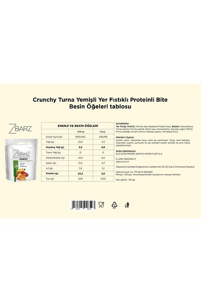 Zbarz Crunchy Protein Bite Ground Peanut-Crane Food 90 g (3 Packs)