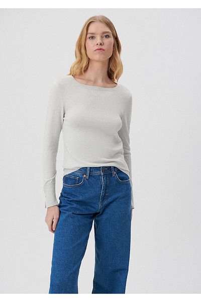 Mavi Crew Neck Gray Sweater Slim Fit / Tight Cut 171365-80196