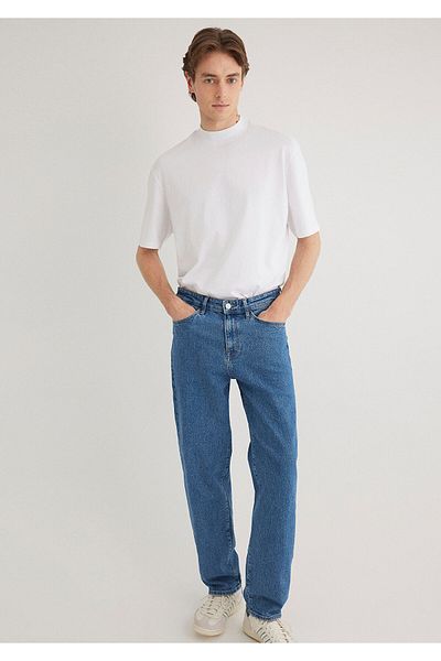 Mavi Λευκό μπλουζάκι Basic Loose Fit / Loosely Comfortable Cut 0611193-620