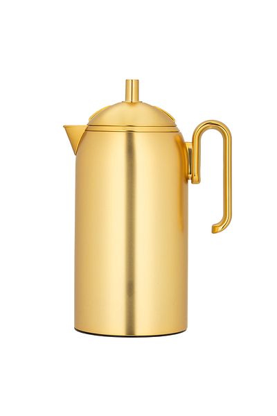 ALSAIF Coffee And Tea Vaccum Flask In Gold / Leak-proof And Keeps Drinks Hot 0.3 Liter