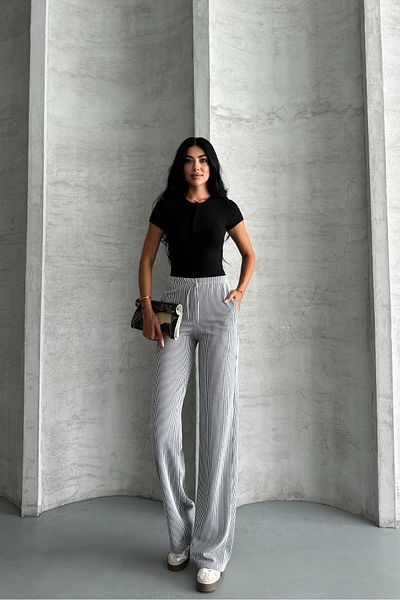 macharel jeans Waterway Wide Leg Striped Pants
