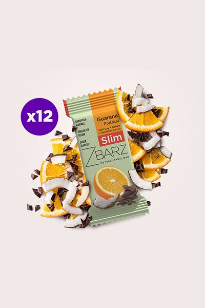 Zbarz Slim Guarana Orange Bar 35 g (12 Pcs)
