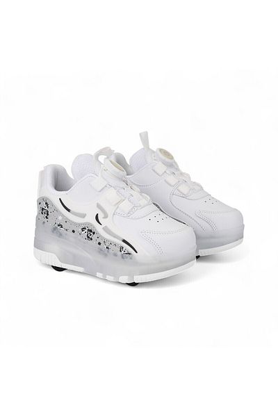 Nisanur Shoes Children's Orthopedic Skates Lighted Wheeled Sports Shoes & Skate 4-Wheel Comfortable Shoes