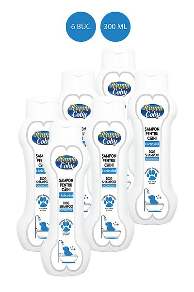 Happy Coby Dog Shampoo With Chlorhexidine 300ml*6 Pcs