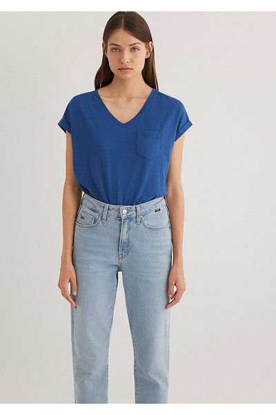 Mavi Tricou de bază bleumarin cu buzunare Croială lejeră / Croială lejeră confortabilă 1600961-30808