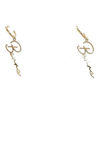 ZÜMRÜT SARRAF 14 Ayar Altın Isim Yazılı Küpe