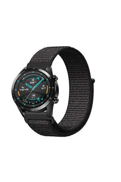 Tagomoon Huawei Watch Gt2 46mm Uyumlu Spor Kumaş Desenli Cırt Cırtlı Kordon K...