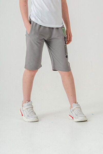 Mışıl Kids Αγόρι Σορτς - OVERCOME PRINTED, ΜΕ ΤΣΕΠΕΣ