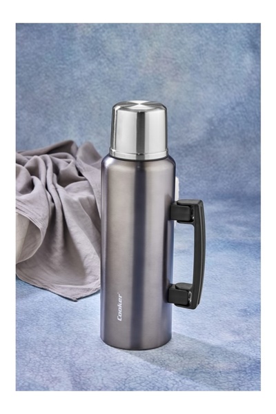 Elista Ckr2085 1.5 Lt Stainless Steel Thermos with Handle Anthracite