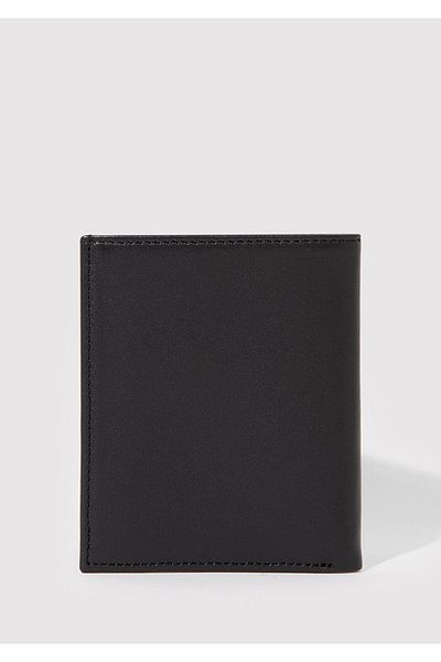 Mavi Anthracite Seal Logo Leather Wallet - 091242 -25765