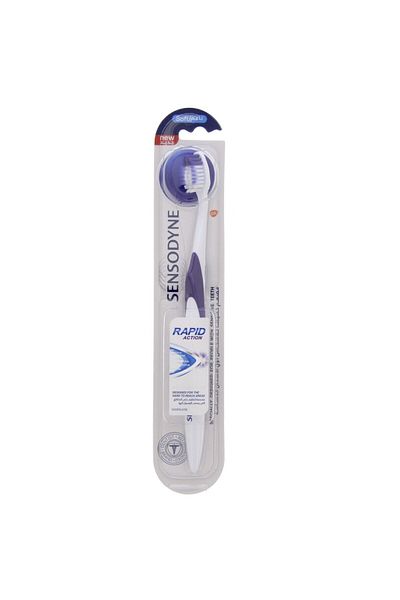 Sensodyne Rapid Action Toothbrush Soft Assorted Colour 1 Pc Fast Gentle Clean For Sensitive Teeth & Gums
