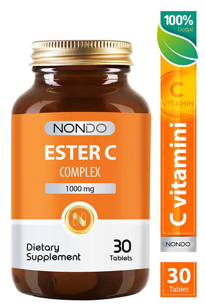 Nondo Ester C 1000 Mg Vitamin C Absorbable 30 Tablets. (Vitamin C Bird Nose Extract)
