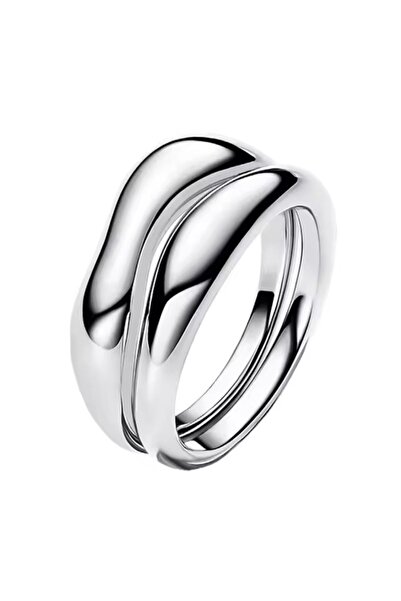 Lines Bijuteri 925 Ayar Doğal Şekilli Gümüş Yüzükler