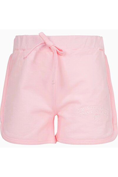 Babexi Pantaloni scurți GIRL EMBROIDERY BIB Salmon