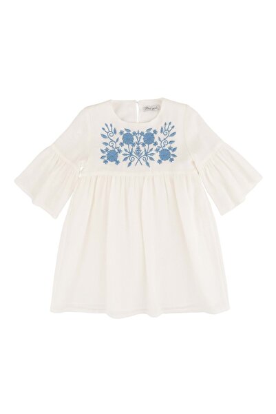 best kids Linen Dress with Sleeve Detail