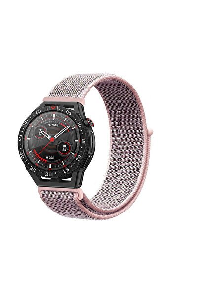 Tagomoon Huawei Watch Gt3 Se Uyumlu Kordon Kumaş Desenli Cırt Cırtlı Spor Kayış