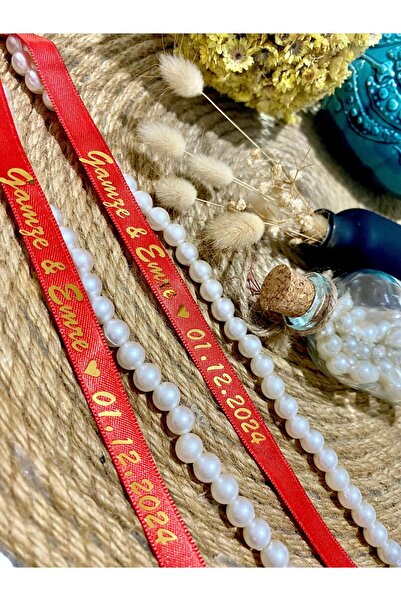 nuksoc İncili isimli Yüzük Kurdelesi Söz Ve Nişan Kurdelesi