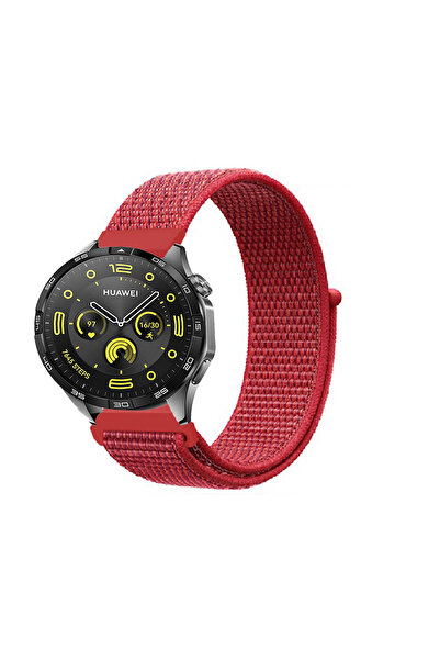 Tagomoon Huawei Watch Gt4 46mm Uyumlu Kordon Kumaş Desenli Cırt Cırtlı Spor K...