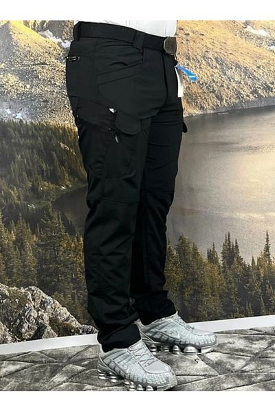 Mikro Taktical Kargocep Cargocep Imported Summer 6 Pocket Outdoor a a Quality Trousers Black