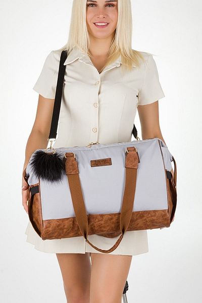 İPOZİ TEKSTİL Bondit Light Fabric Alaçatı Model Mother Baby Bag Baby Care Bag