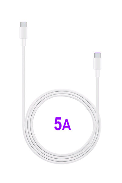 Huawei Matebook Ve Cep Telefonu Uyumlu Orijinal Usb-C to Usb-C Şarj Kablosu 5...