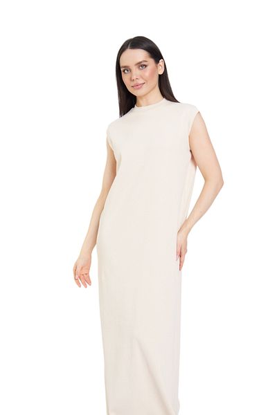 Fezzal rib Cut Zero Sleeve Dress