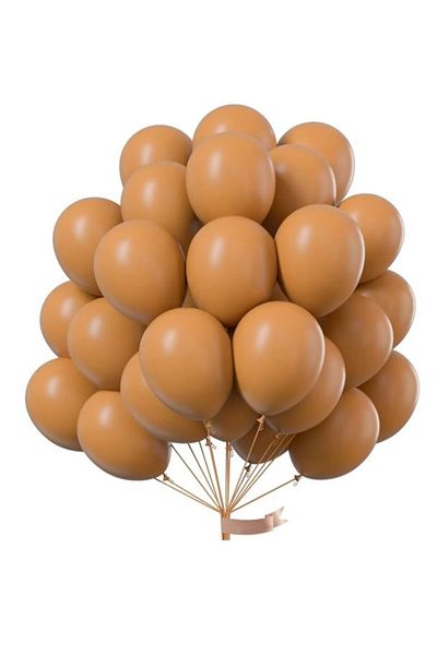 Onay Store 50 Caramel Balloons - Birthday Concept - Party Supplies - Bride to Be Supplies