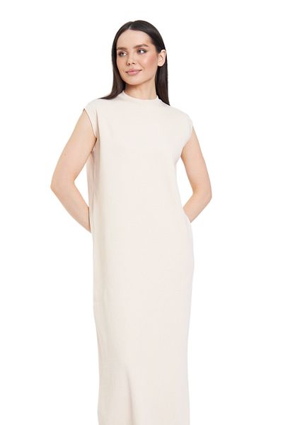 Fezzal rib Cut Zero Sleeve Dress