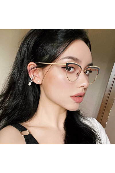 PROMARK UP Anti-mavi Işık | Kedi Gözü Tasarım | Elmas Detaylı Metal Çerçeve |...