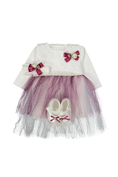 Cherub Baby Baby Girl Lace Mevlütluk Dress Newborn Clothes Set