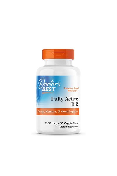 Doctor's Best Best Fully Active B12, 1500 Mcg, 60 Veggie Caps, Energy, Memory, & Mood Support