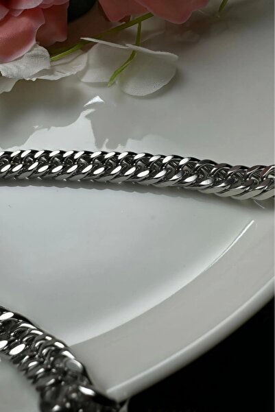 SEVGİLİ TAKI Cuban Chain Thick Model Steel Chain Necklace |   Karma Series