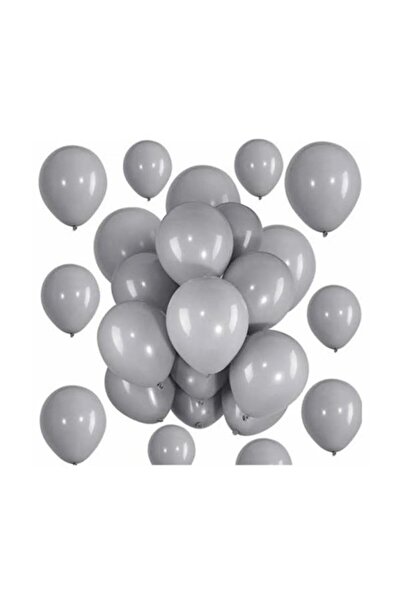 Onay Store 10 Adet Gri Balon - Doğum Günü Konsepti - Parti Malzemeleri - Brid...