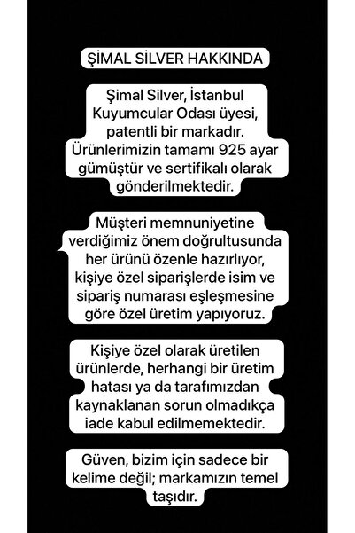 Şimal Silver 925 Ayar Gold Göz Nazarlı Gümüş Kolye