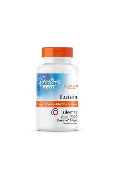 Doctor's Best Lutein Featuring Lutemax, , 20 Mg, 60 Softgels Gluten Free, Supports Eye Health & Performance