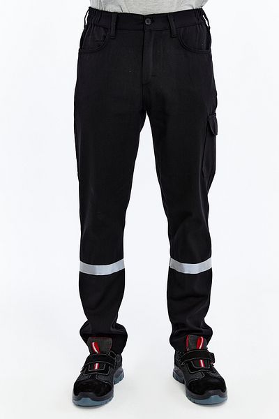 Uniprom Business Trousers Summer Basic Model 2 Black 5 Pockets